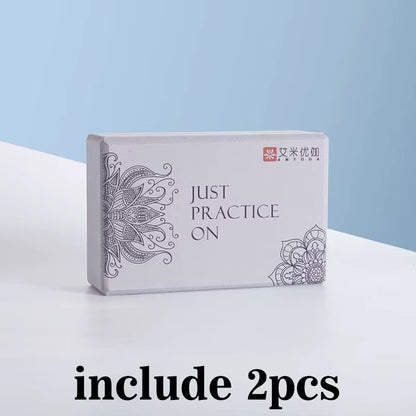 2Pcs Set EVA Yoga Block Foam Brick Black Stretching Aid Gym Pilates for Exercise Fitness